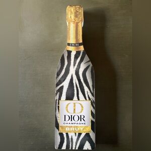 Inspired designer decor Champagne Brut Bottle